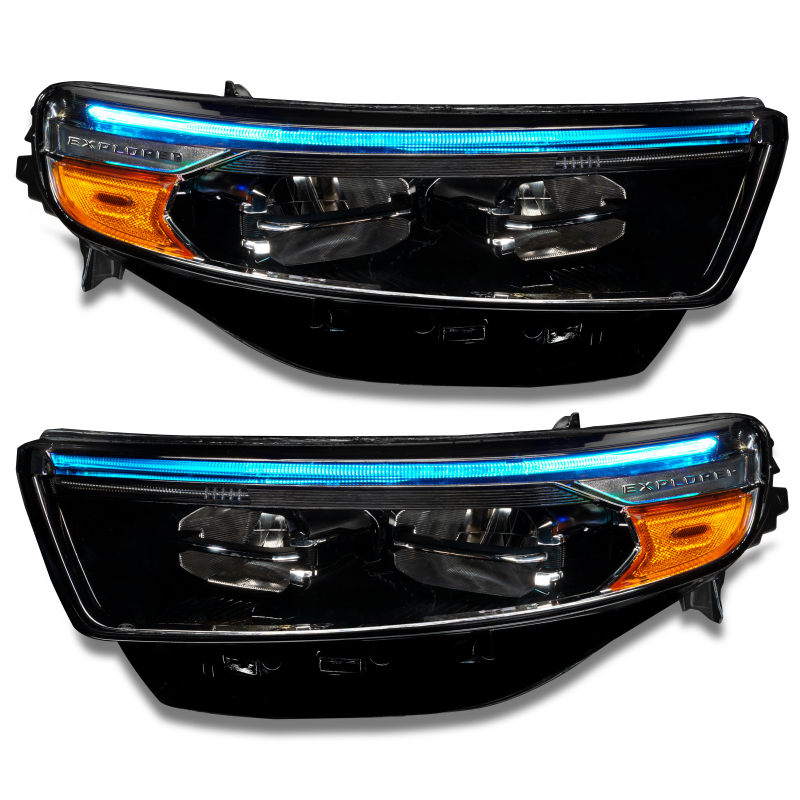 Ford Explorer Headlight DRL Upgrade Kit - ORACLE Lighting - ColorSHIFT - w/ RF Controller - RGB - `20-`22
